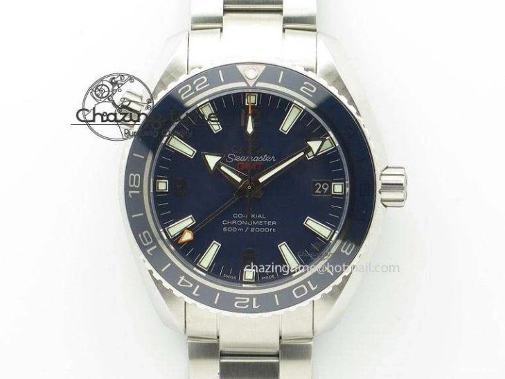 0501 Planet Ocean GMT 42mm V6F Best Edition Blue Bezel Blue Dial On SS Bracelet A ModernLook 8274